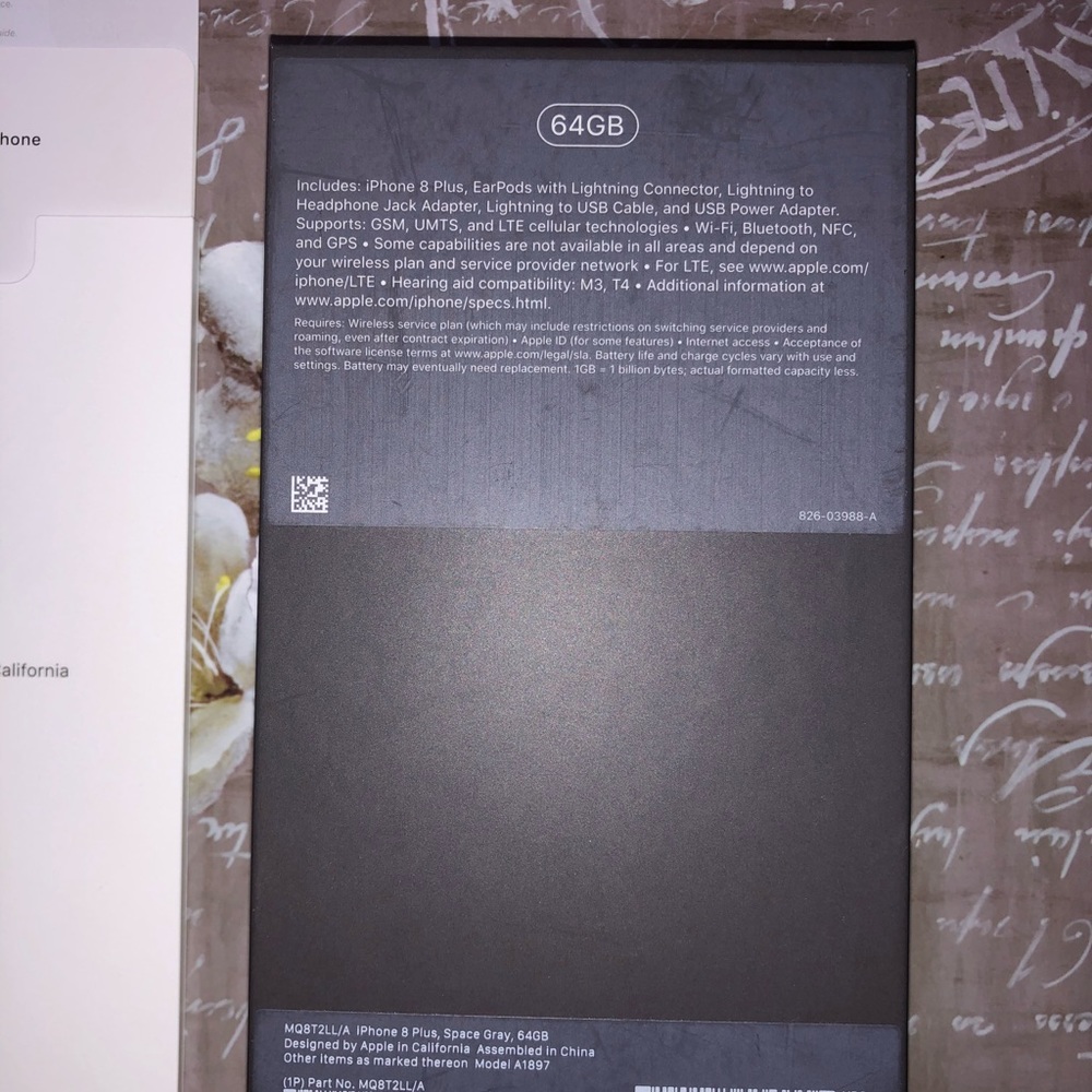 iPhone 8+ SPACE GREY ORIGINAL RETAIL BOX